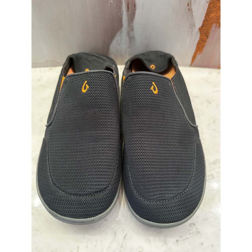 OluKai Nohea Mesh Mens Slip On Shoes Charcoal‎ Gray Sz 10.5